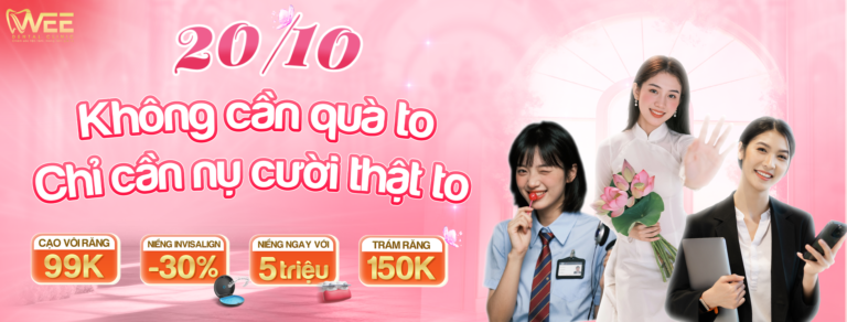 ưu đãi tháng 10 tại wee dental