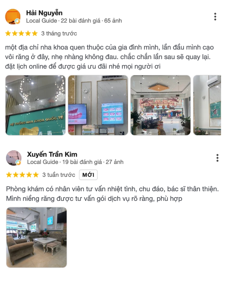 Đánh giá từ khách hàng về Nha Khoa ASIA
